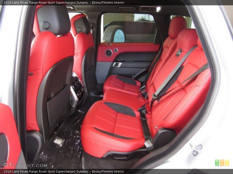 Ebony/Pimento Interior Rear Seat for the 2019 Land Rover Range Rover Sport Supercharged Dynamic #133054949