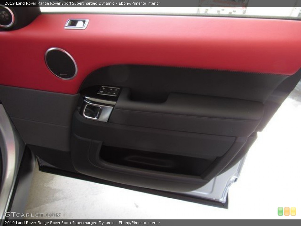 Ebony/Pimento Interior Door Panel for the 2019 Land Rover Range Rover Sport Supercharged Dynamic #133055153