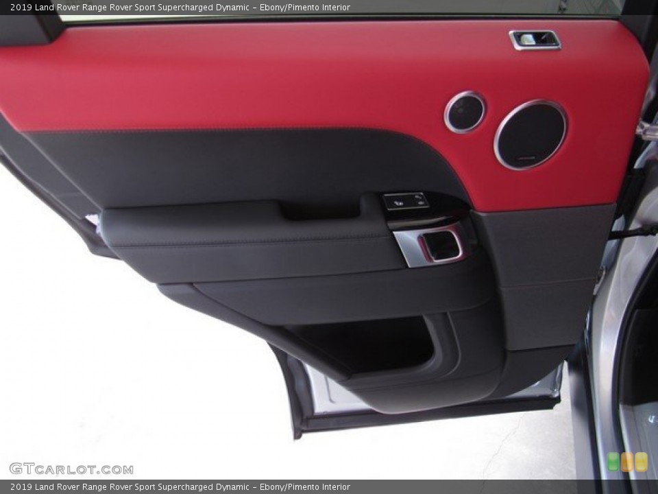 Ebony/Pimento Interior Door Panel for the 2019 Land Rover Range Rover Sport Supercharged Dynamic #133055186