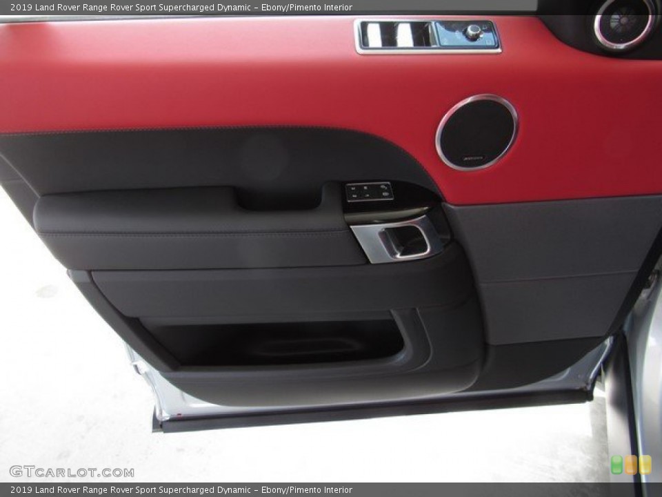 Ebony/Pimento Interior Door Panel for the 2019 Land Rover Range Rover Sport Supercharged Dynamic #133055198