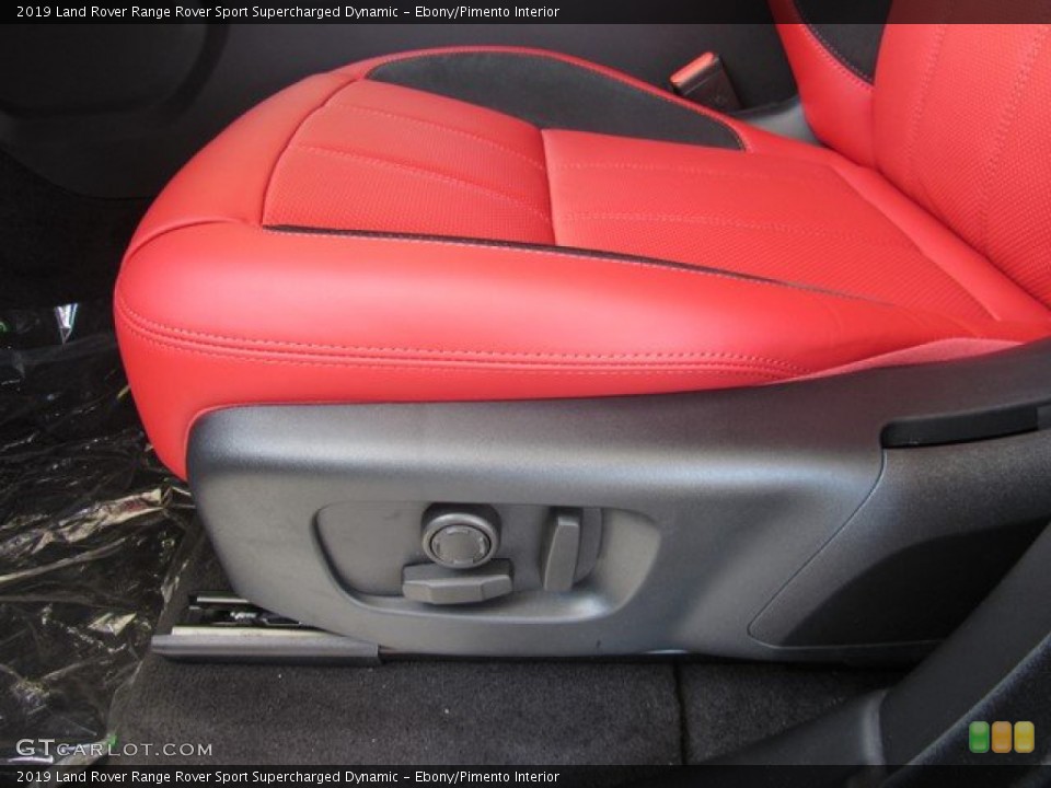 Ebony/Pimento Interior Front Seat for the 2019 Land Rover Range Rover Sport Supercharged Dynamic #133055231