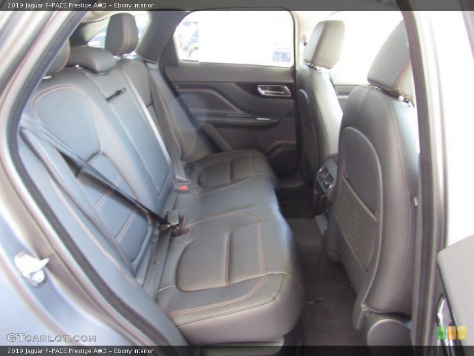 Ebony Interior Rear Seat for the 2019 Jaguar F-PACE Prestige AWD #133055612