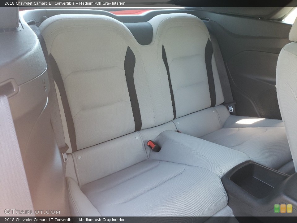 Medium Ash Gray Interior Rear Seat for the 2018 Chevrolet Camaro LT Convertible #133057067