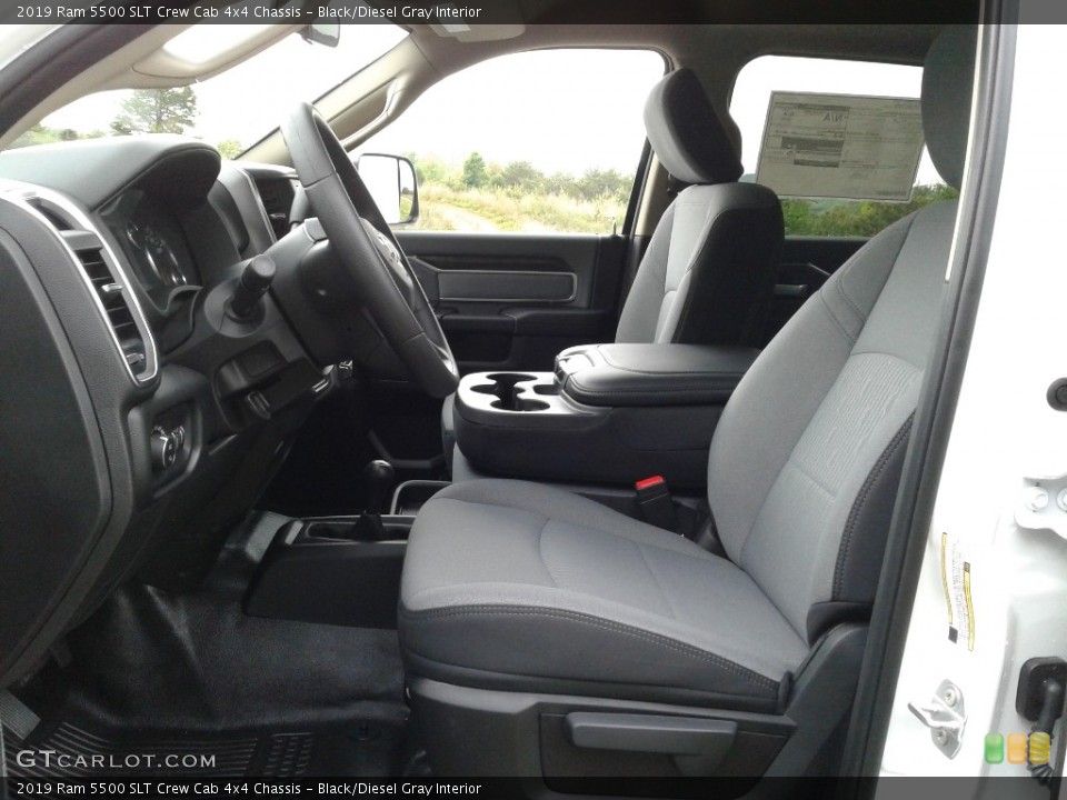 Black/Diesel Gray Interior Photo for the 2019 Ram 5500 SLT Crew Cab 4x4 Chassis #133060567