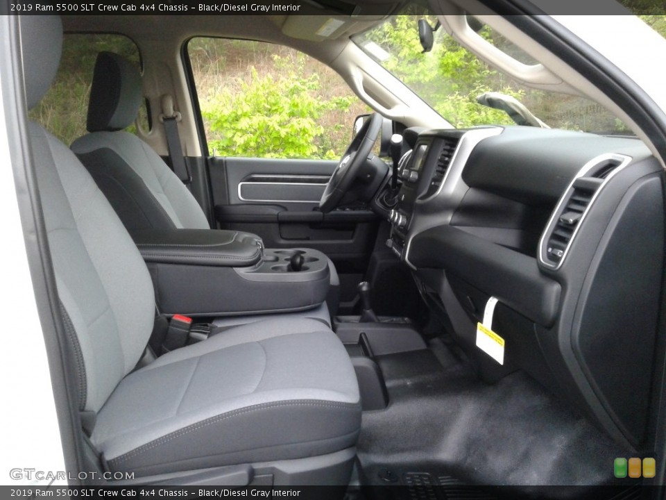 Black/Diesel Gray Interior Front Seat for the 2019 Ram 5500 SLT Crew Cab 4x4 Chassis #133060672
