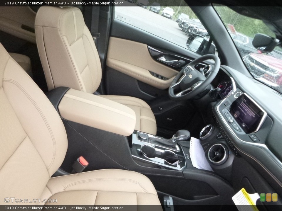 Jet Black/­Maple Sugar Interior Front Seat for the 2019 Chevrolet Blazer Premier AWD #133071301