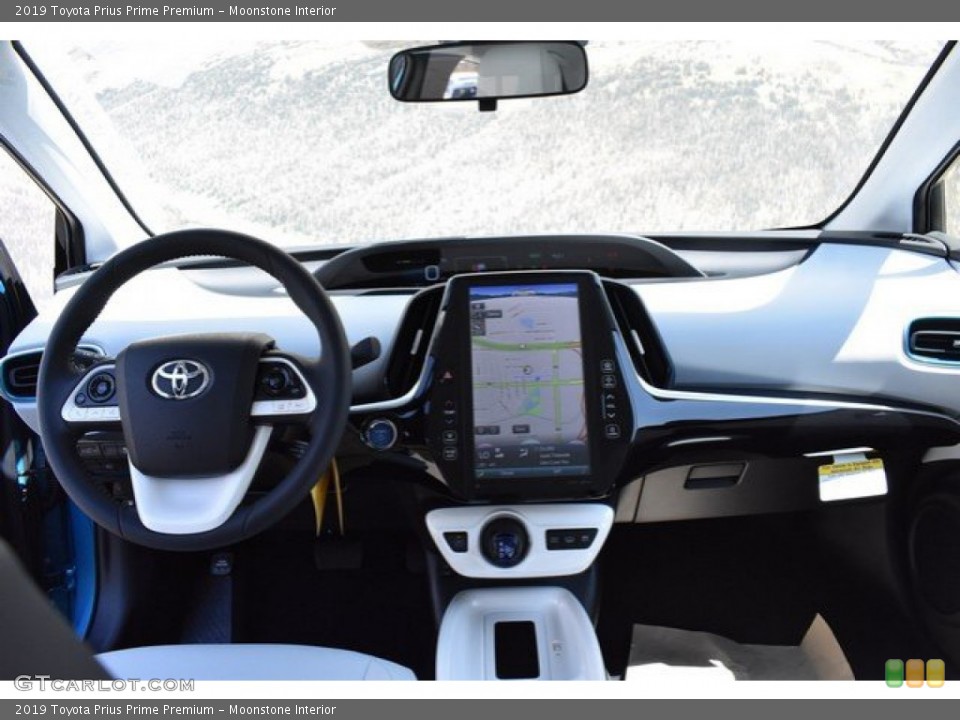 Moonstone Interior Dashboard for the 2019 Toyota Prius Prime Premium #133072393