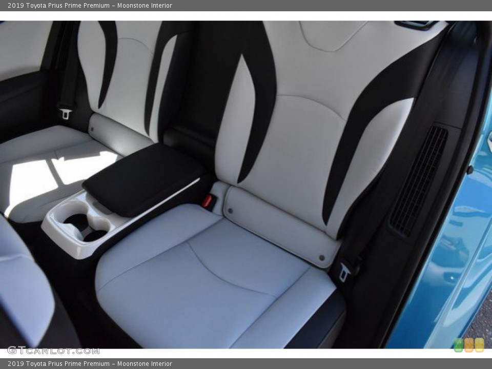 Moonstone Interior Rear Seat for the 2019 Toyota Prius Prime Premium #133072429