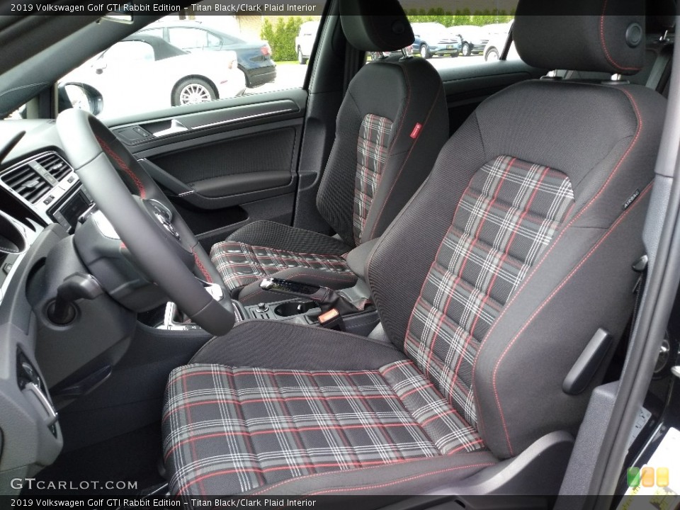 Titan Black/Clark Plaid 2019 Volkswagen Golf GTI Interiors