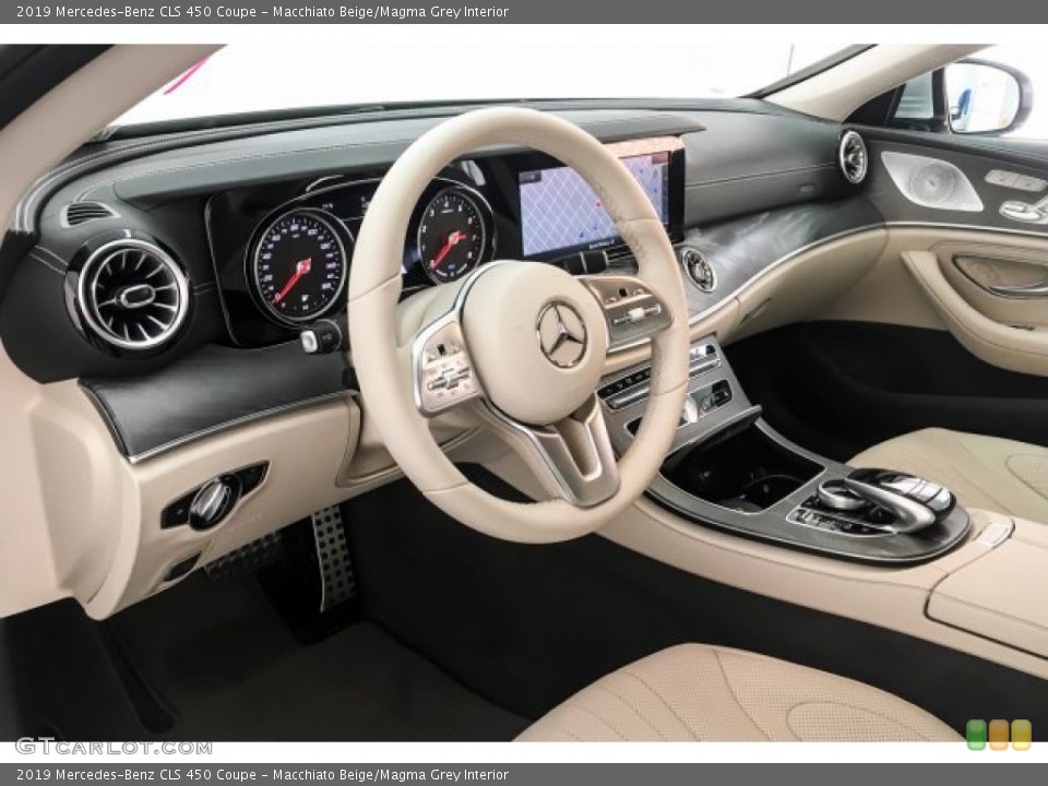 Macchiato Beige/Magma Grey Interior Dashboard for the 2019 Mercedes-Benz CLS 450 Coupe #133084678