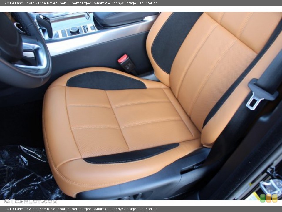 Ebony/Vintage Tan Interior Front Seat for the 2019 Land Rover Range Rover Sport Supercharged Dynamic #133085563