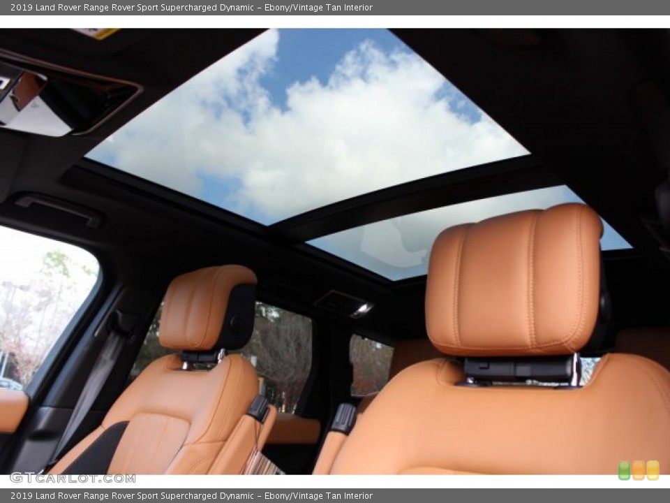 Ebony/Vintage Tan Interior Sunroof for the 2019 Land Rover Range Rover Sport Supercharged Dynamic #133085611