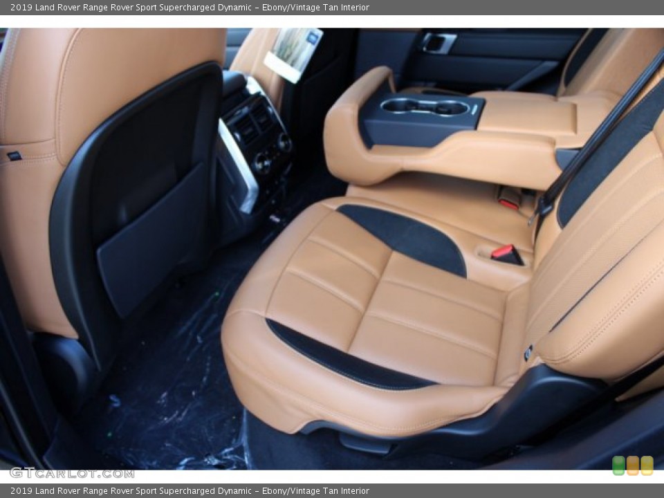 Ebony/Vintage Tan Interior Rear Seat for the 2019 Land Rover Range Rover Sport Supercharged Dynamic #133085842