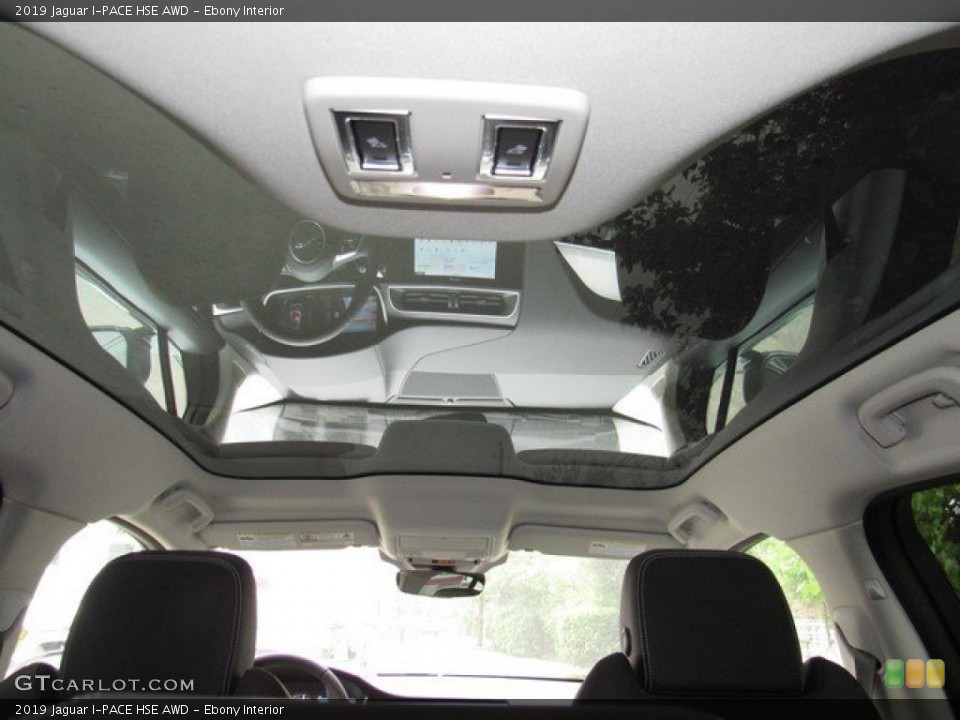 Ebony Interior Sunroof for the 2019 Jaguar I-PACE HSE AWD #133087567
