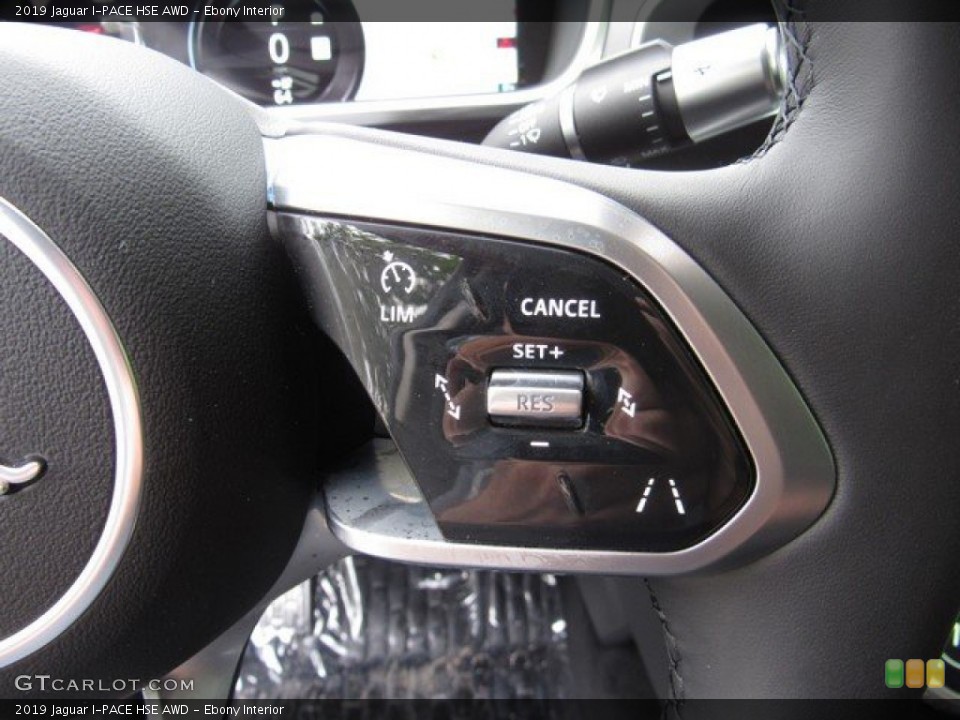 Ebony Interior Steering Wheel for the 2019 Jaguar I-PACE HSE AWD #133087756