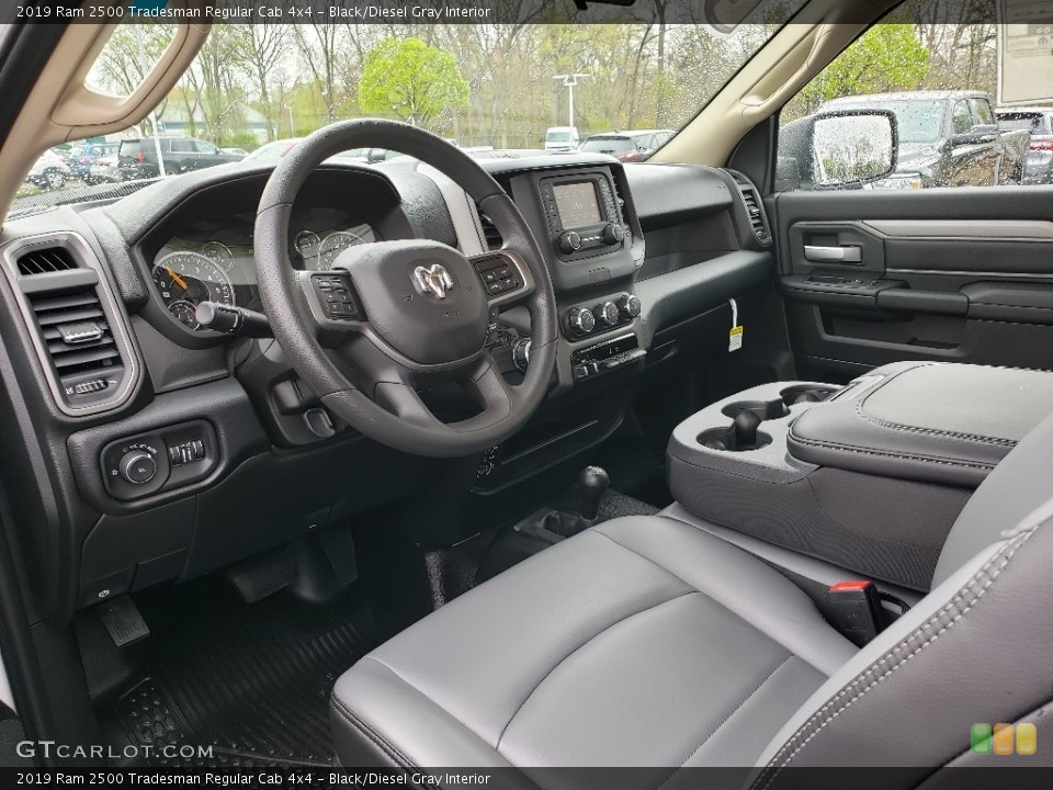 Black/Diesel Gray Interior Photo for the 2019 Ram 2500 Tradesman Regular Cab 4x4 #133089076