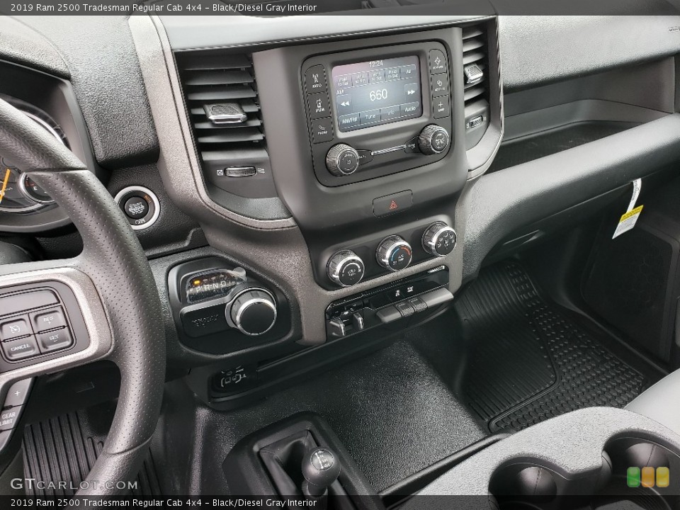 Black/Diesel Gray Interior Controls for the 2019 Ram 2500 Tradesman Regular Cab 4x4 #133089133