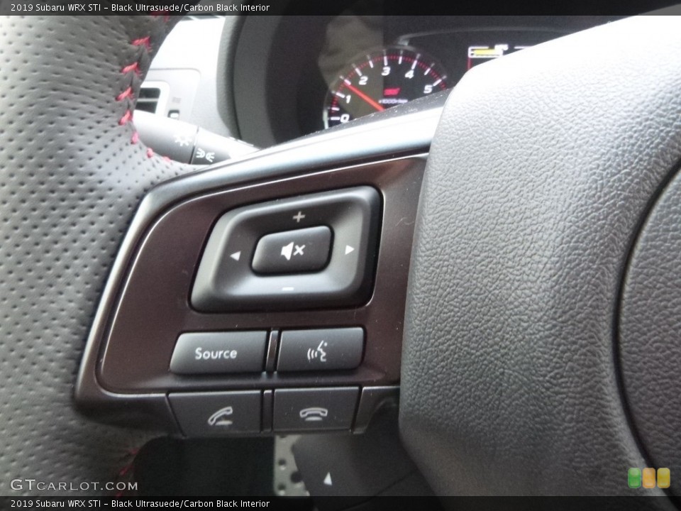 Black Ultrasuede/Carbon Black Interior Steering Wheel for the 2019 Subaru WRX STI #133090222