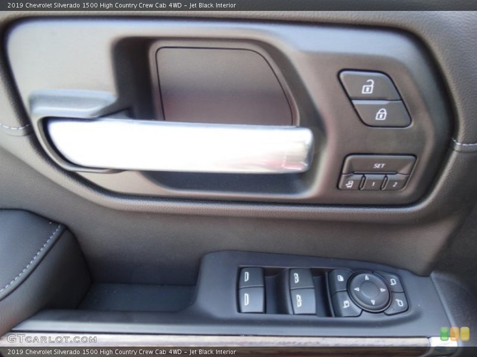 Jet Black Interior Controls for the 2019 Chevrolet Silverado 1500 High Country Crew Cab 4WD #133097619