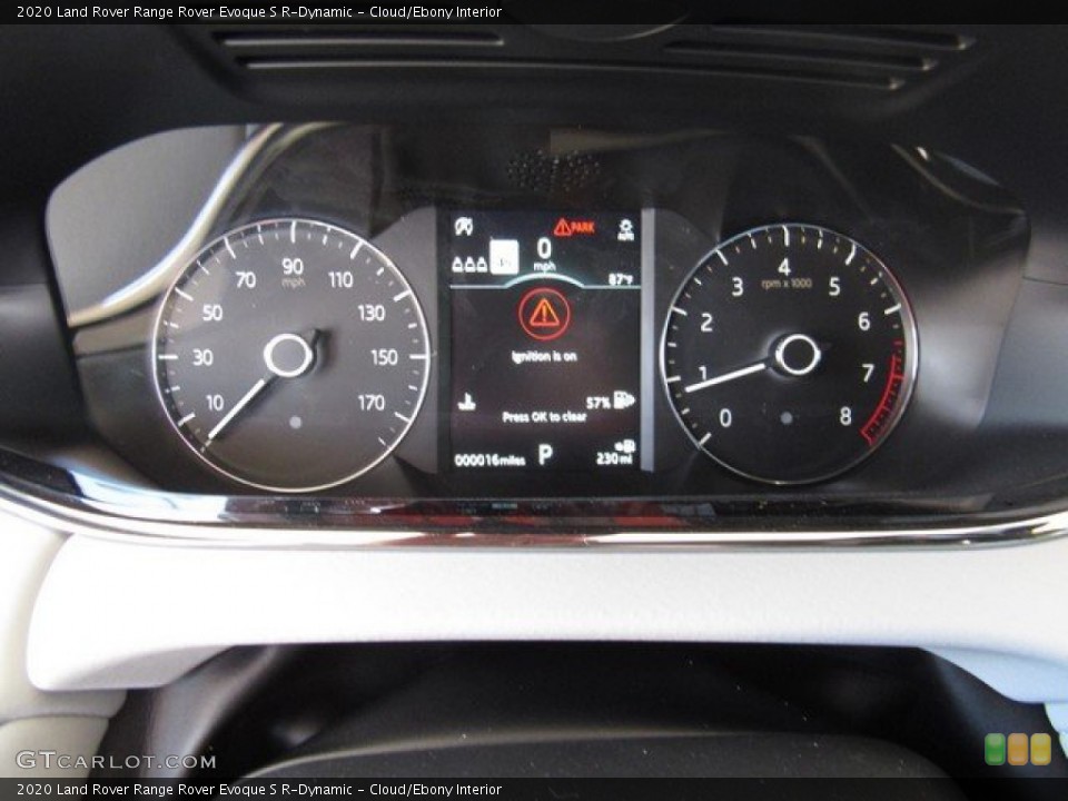 Cloud/Ebony Interior Gauges for the 2020 Land Rover Range Rover Evoque S R-Dynamic #133099896