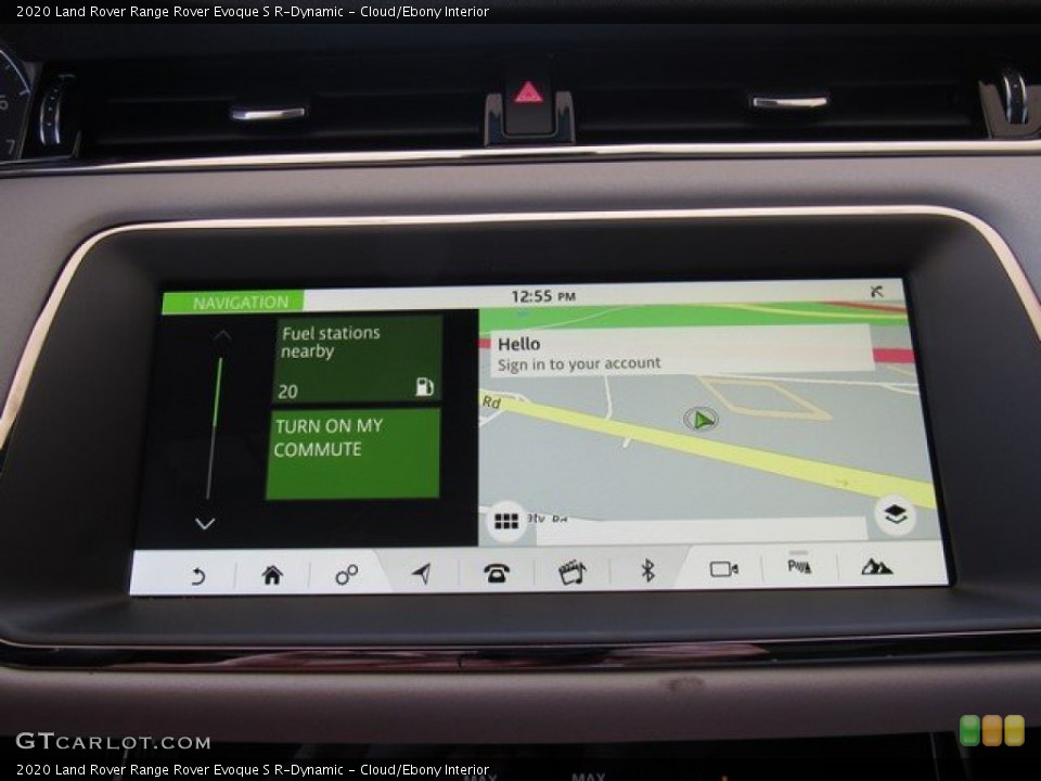 Cloud/Ebony Interior Navigation for the 2020 Land Rover Range Rover Evoque S R-Dynamic #133099998