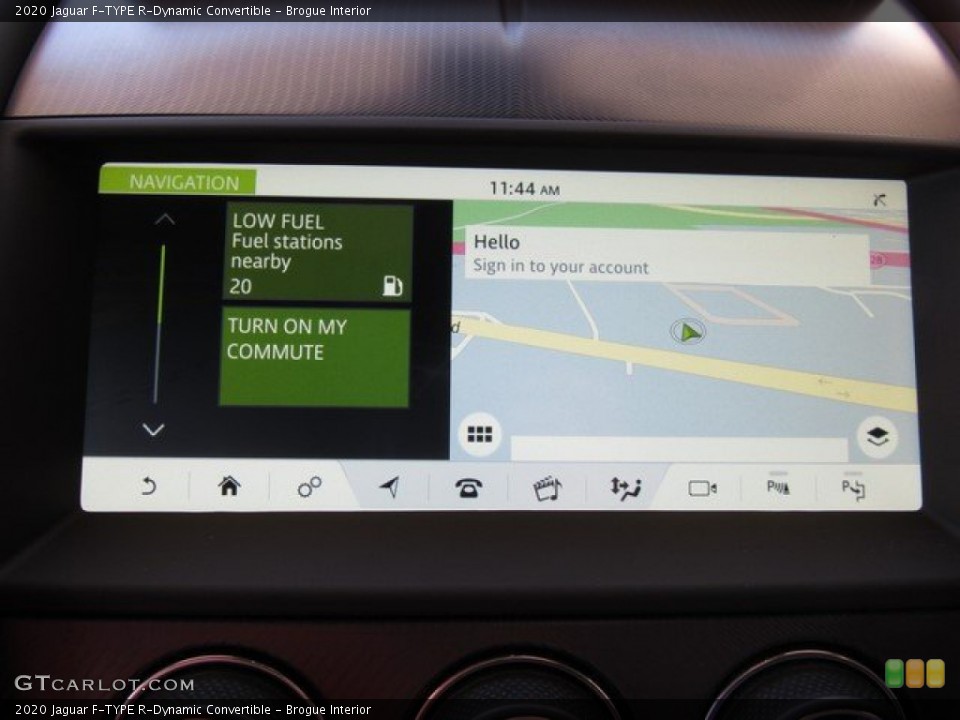 Brogue Interior Navigation for the 2020 Jaguar F-TYPE R-Dynamic Convertible #133100736