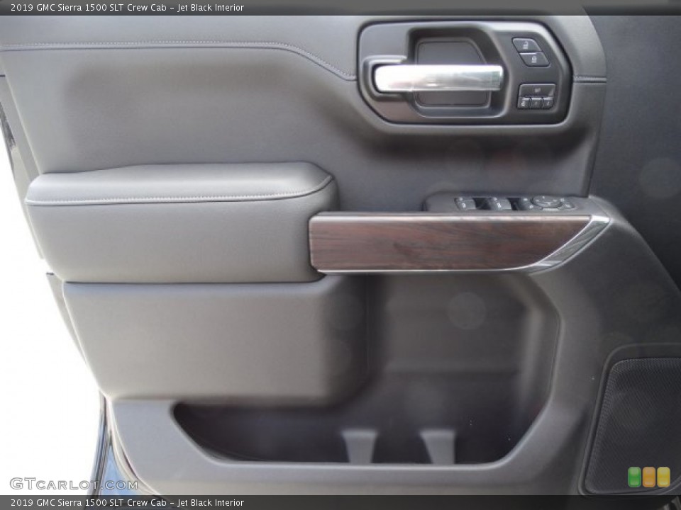 Jet Black Interior Door Panel for the 2019 GMC Sierra 1500 SLT Crew Cab #133102110
