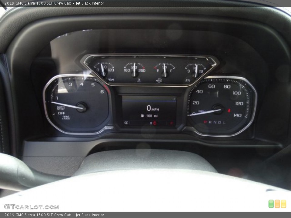 Jet Black Interior Gauges for the 2019 GMC Sierra 1500 SLT Crew Cab #133102175