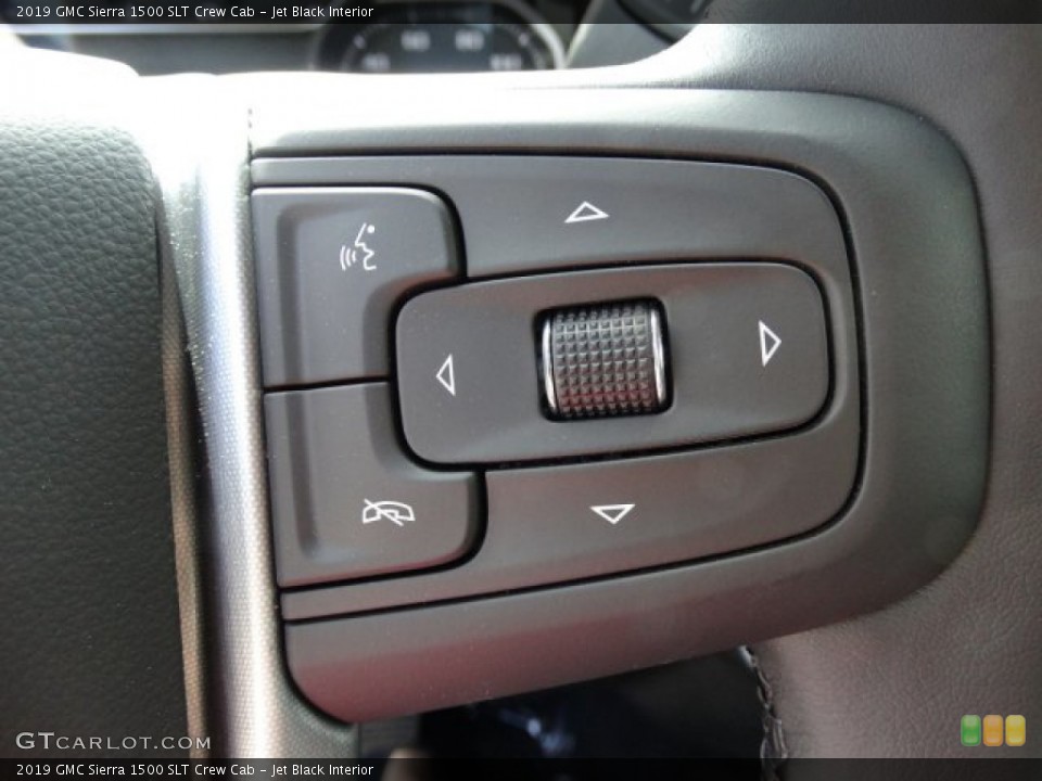 Jet Black Interior Steering Wheel for the 2019 GMC Sierra 1500 SLT Crew Cab #133102188