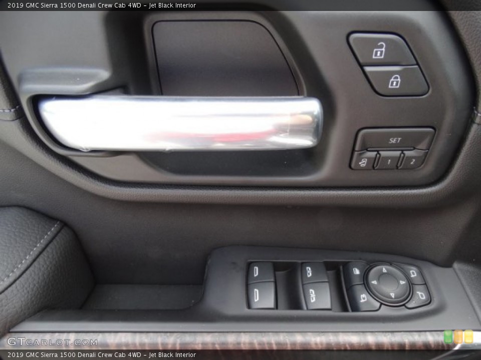 Jet Black Interior Controls for the 2019 GMC Sierra 1500 Denali Crew Cab 4WD #133102572