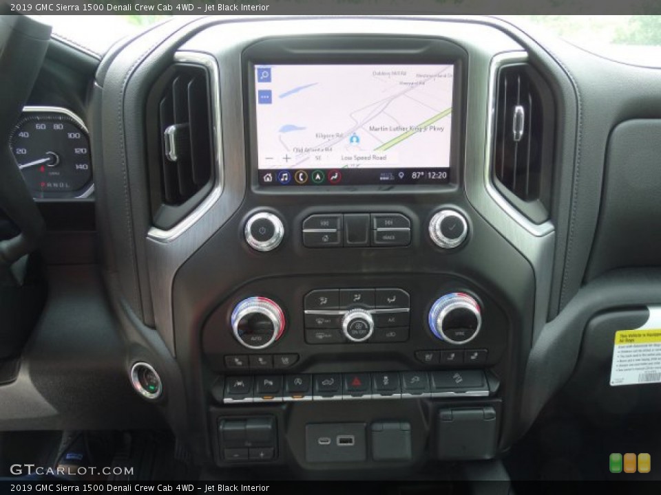Jet Black Interior Controls for the 2019 GMC Sierra 1500 Denali Crew Cab 4WD #133102674