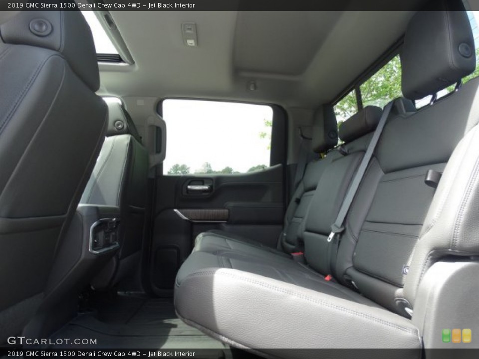 Jet Black Interior Rear Seat for the 2019 GMC Sierra 1500 Denali Crew Cab 4WD #133102737