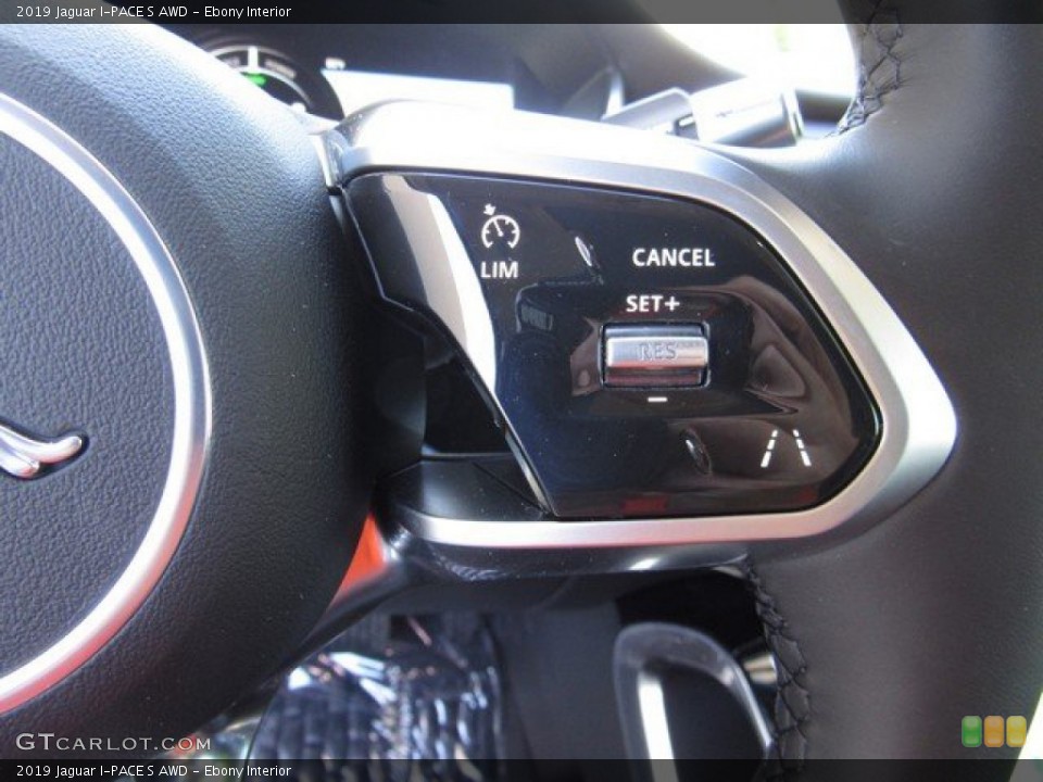 Ebony Interior Steering Wheel for the 2019 Jaguar I-PACE S AWD #133106248