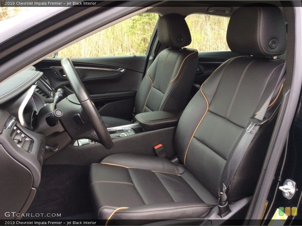 Jet Black Interior Front Seat for the 2019 Chevrolet Impala Premier #133110365