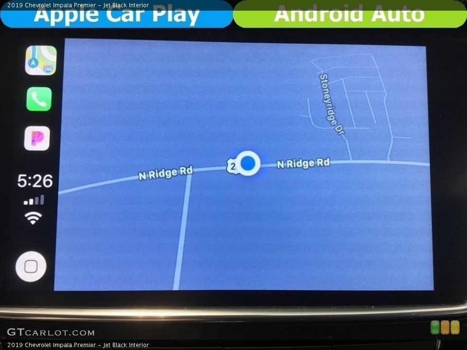 Jet Black Interior Navigation for the 2019 Chevrolet Impala Premier #133110473