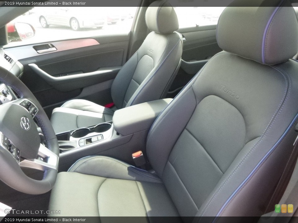 Black Interior Front Seat for the 2019 Hyundai Sonata Limited #133111115