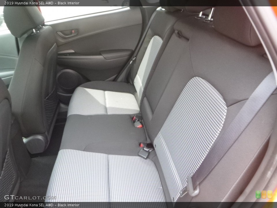 Black Interior Rear Seat for the 2019 Hyundai Kona SEL AWD #133112687