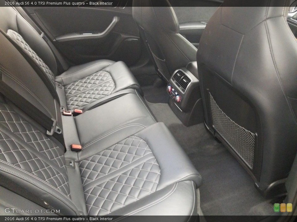 Black Interior Rear Seat for the 2016 Audi S6 4.0 TFSI Premium Plus quattro #133116311