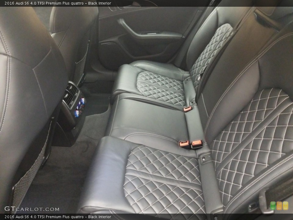 Black Interior Rear Seat for the 2016 Audi S6 4.0 TFSI Premium Plus quattro #133116335