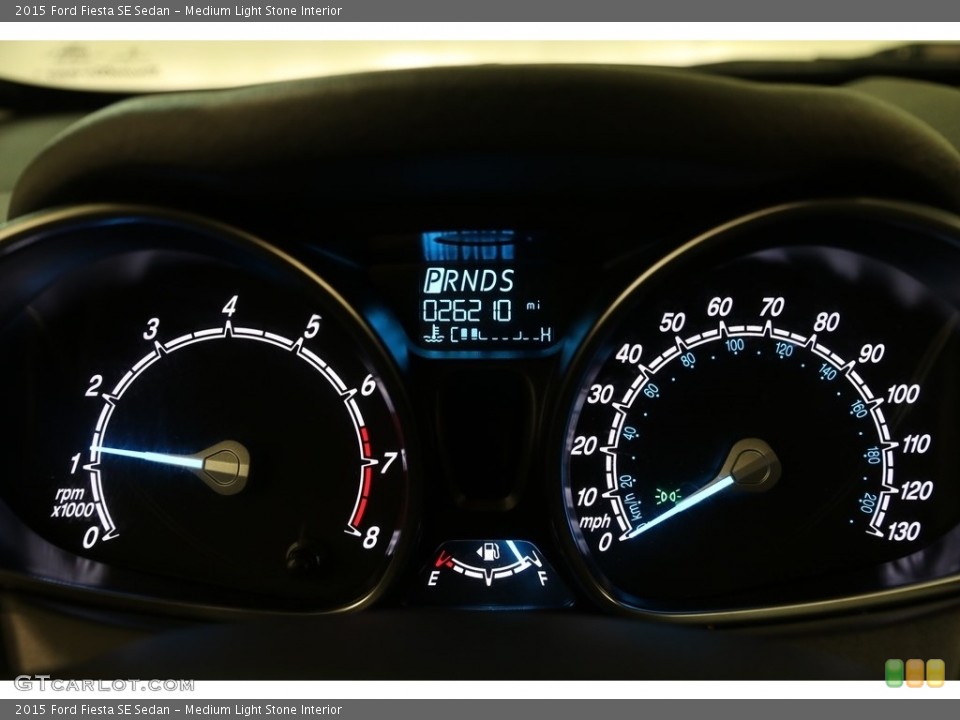 Medium Light Stone Interior Gauges for the 2015 Ford Fiesta SE Sedan #133119029