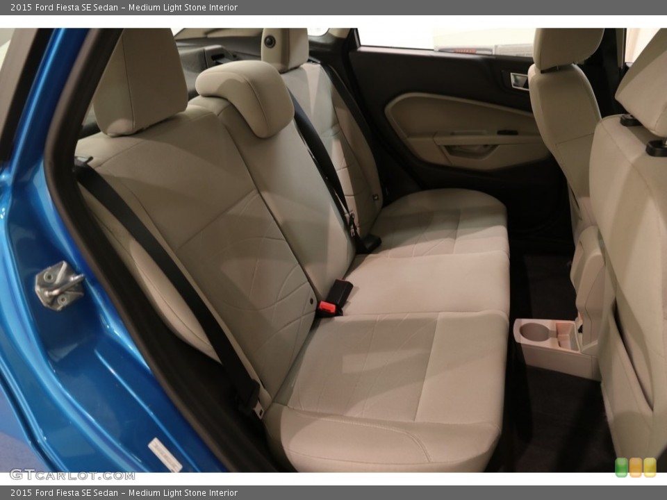 Medium Light Stone Interior Rear Seat for the 2015 Ford Fiesta SE Sedan #133119173