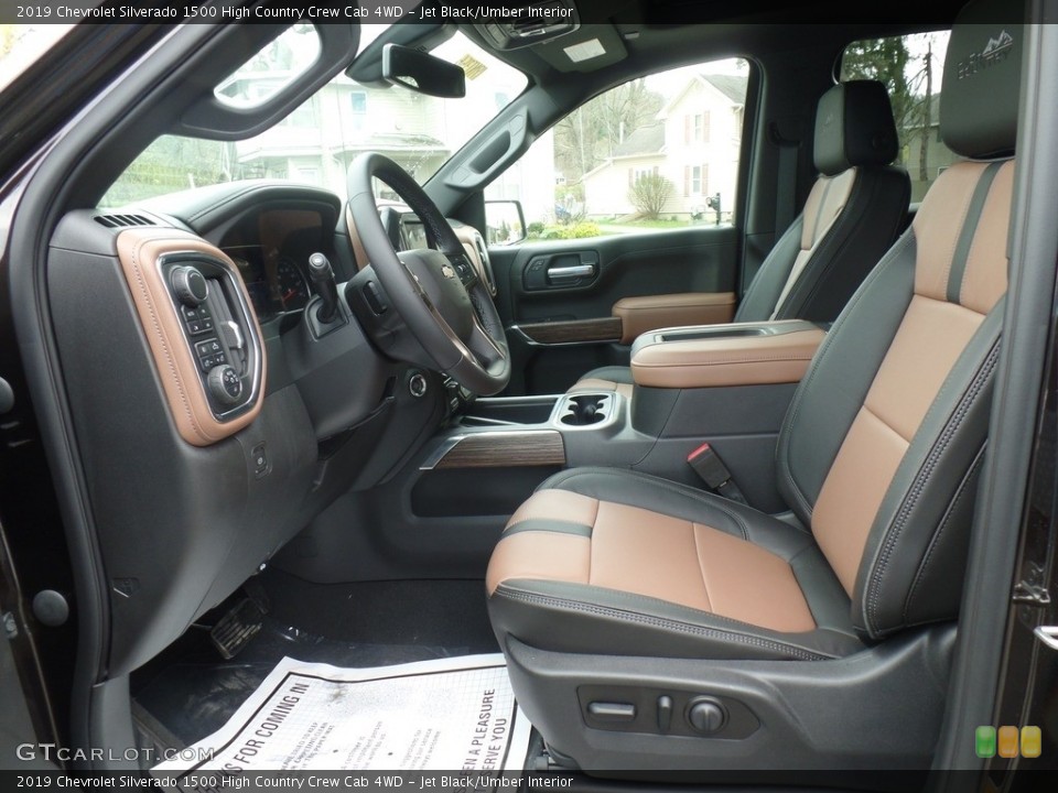 Jet Black/Umber Interior Photo for the 2019 Chevrolet Silverado 1500 High Country Crew Cab 4WD #133124567