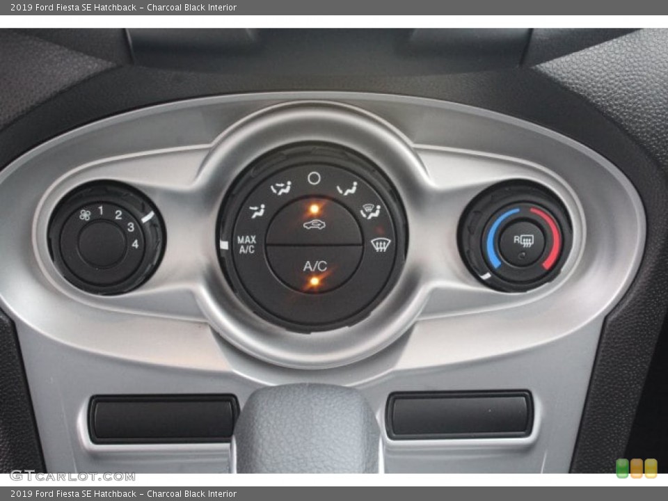 Charcoal Black Interior Controls for the 2019 Ford Fiesta SE Hatchback #133124630