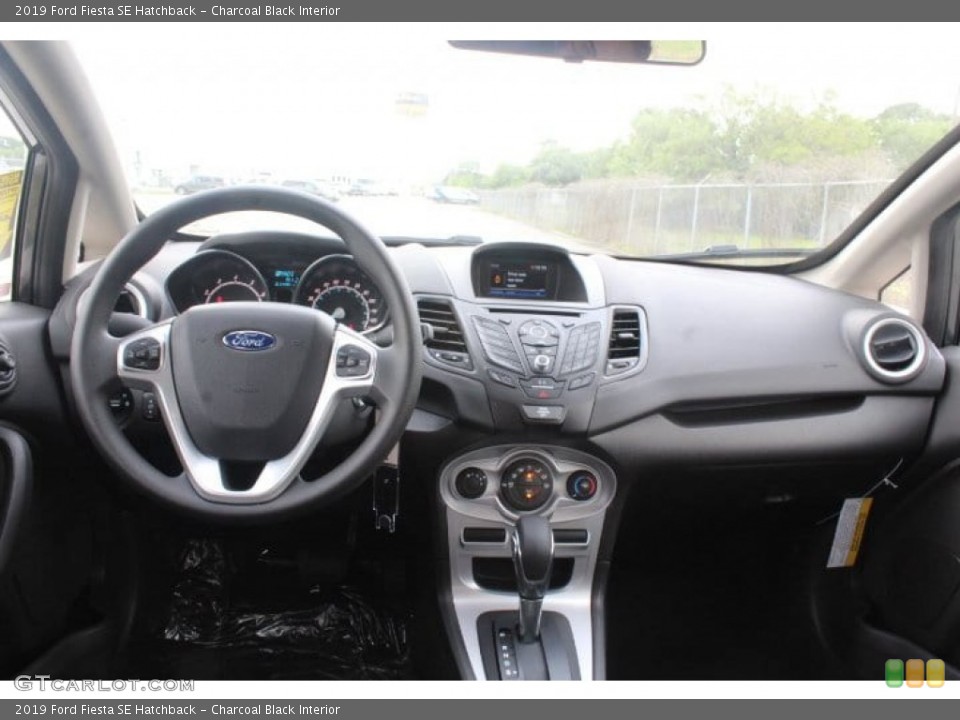 Charcoal Black Interior Dashboard for the 2019 Ford Fiesta SE Hatchback #133124673