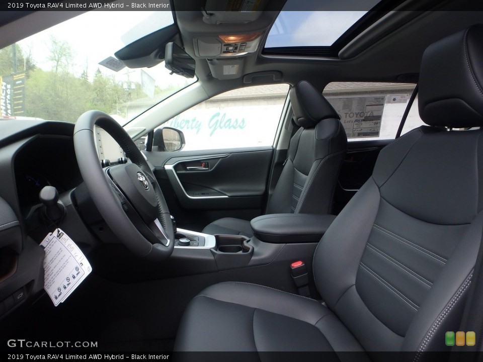 Black Interior Front Seat for the 2019 Toyota RAV4 Limited AWD Hybrid #133129910