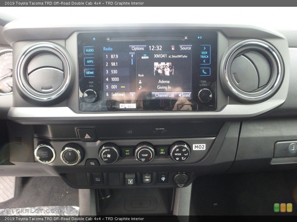 TRD Graphite Interior Controls for the 2019 Toyota Tacoma TRD Off-Road Double Cab 4x4 #133130885