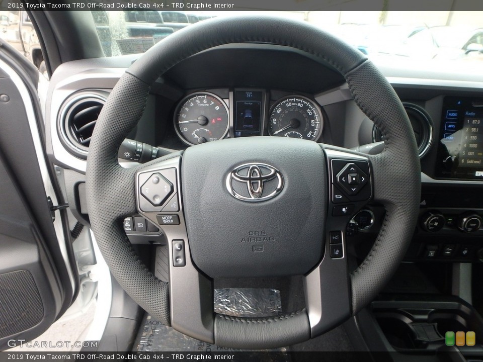 TRD Graphite Interior Steering Wheel for the 2019 Toyota Tacoma TRD Off-Road Double Cab 4x4 #133130909