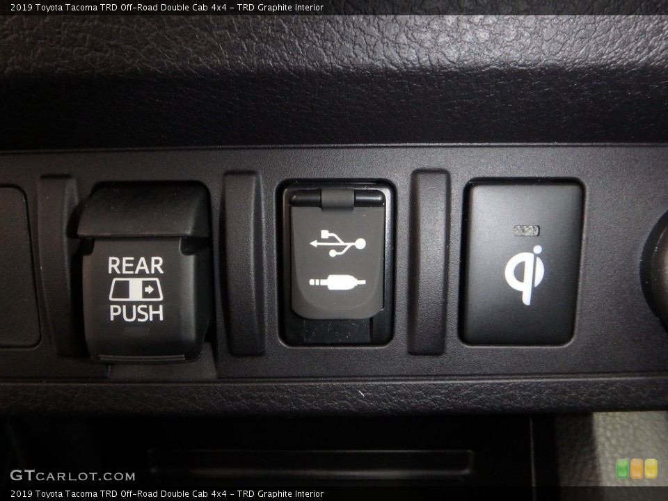 TRD Graphite Interior Controls for the 2019 Toyota Tacoma TRD Off-Road Double Cab 4x4 #133130939