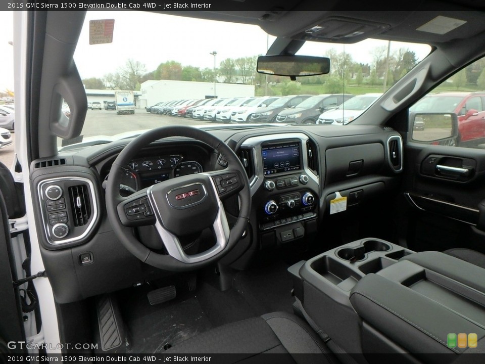Jet Black Interior Front Seat for the 2019 GMC Sierra 1500 Elevation Double Cab 4WD #133131767