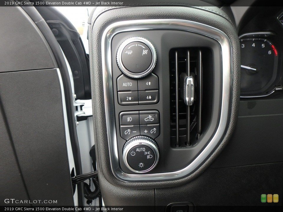 Jet Black Interior Controls for the 2019 GMC Sierra 1500 Elevation Double Cab 4WD #133131824